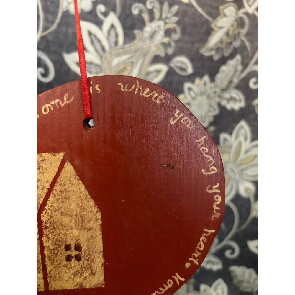 Rustic Wooden Heart Wall Plaque Home is Where You Hang Your Heart